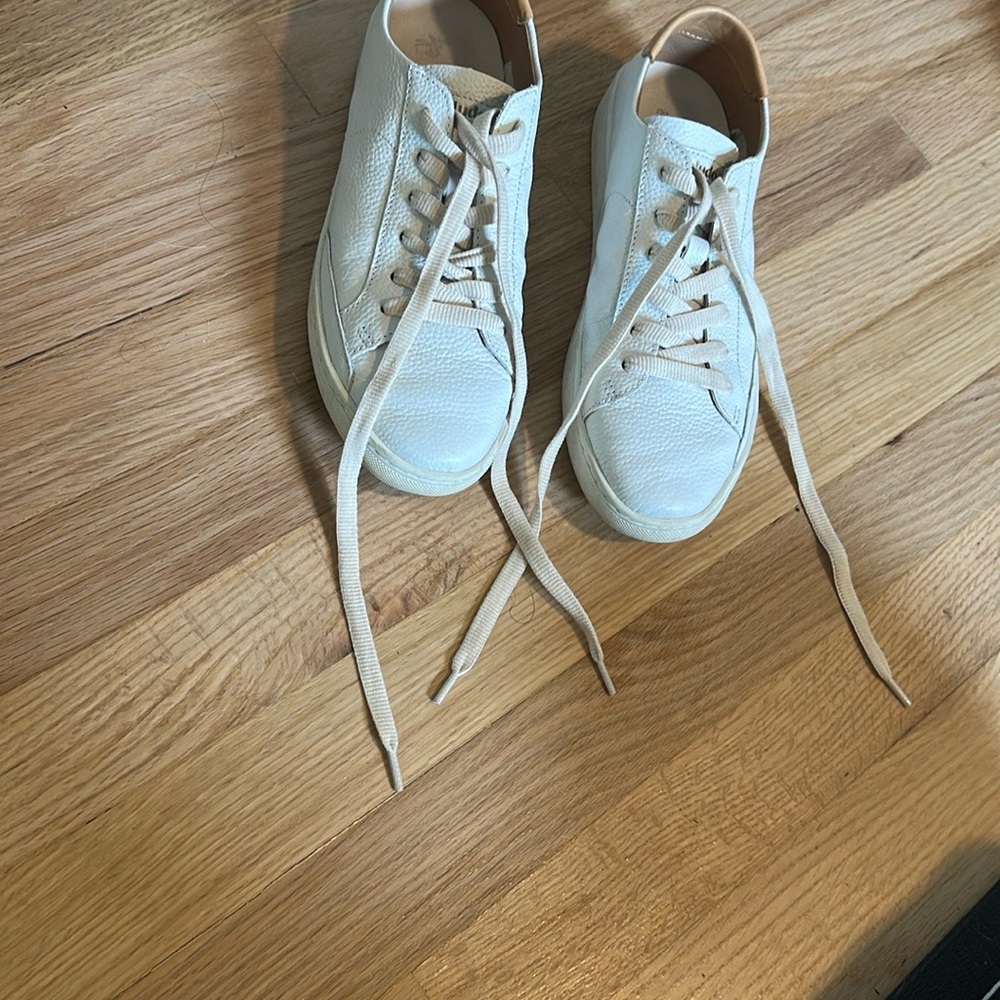 Soludos White Leather The Ibiza Classic Sneaker - Picture 2 of 3